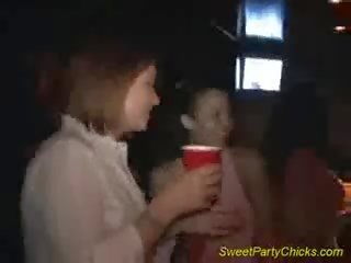 Sweet party chick gets cock