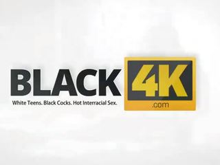 Black4k. virgin negru amice pe alb hottie în minunat Adult film acțiune